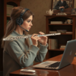 online flute student