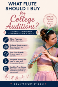 What Flute Should I Buy for College Auditions?