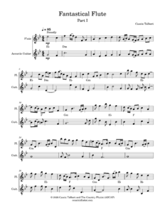  Flute Guitar Sheet Music - Fantastical Flute