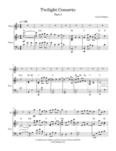 Twilight Concerto Intermediate Flute Solo 